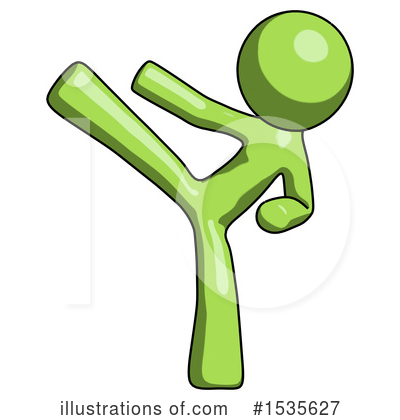 Royalty-Free (RF) Green Design Mascot Clipart Illustration by Leo Blanchette - Stock Sample #1535627