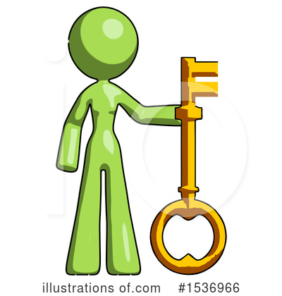 Royalty-Free (RF) Green Design Mascot Clipart Illustration by Leo Blanchette - Stock Sample #1536966
