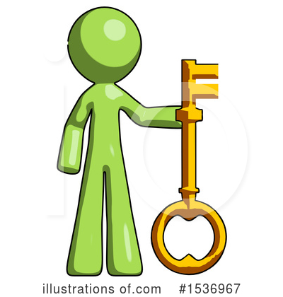 Royalty-Free (RF) Green Design Mascot Clipart Illustration by Leo Blanchette - Stock Sample #1536967