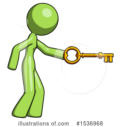 Royalty-Free (RF) Green Design Mascot Clipart Illustration by Leo Blanchette - Stock Sample #1536968