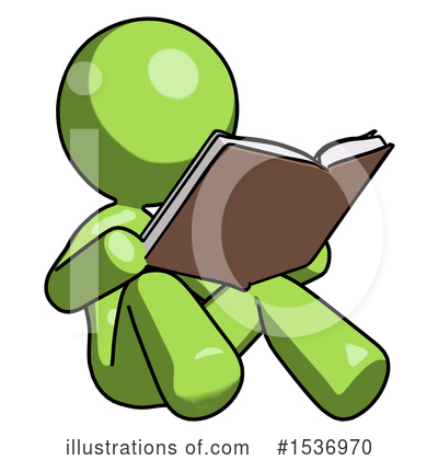Royalty-Free (RF) Green Design Mascot Clipart Illustration by Leo Blanchette - Stock Sample #1536970