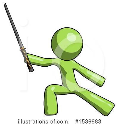 Royalty-Free (RF) Green Design Mascot Clipart Illustration by Leo Blanchette - Stock Sample #1536983
