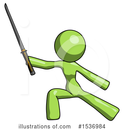 Royalty-Free (RF) Green Design Mascot Clipart Illustration by Leo Blanchette - Stock Sample #1536984