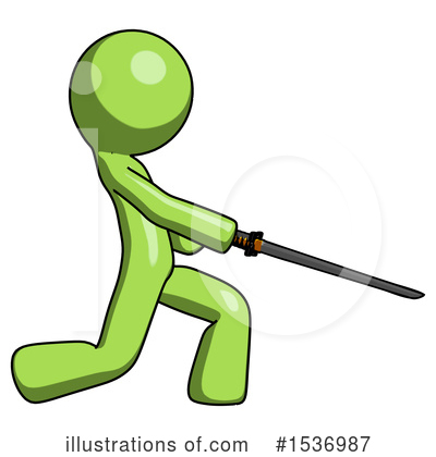 Royalty-Free (RF) Green Design Mascot Clipart Illustration by Leo Blanchette - Stock Sample #1536987