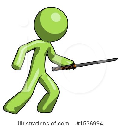 Royalty-Free (RF) Green Design Mascot Clipart Illustration by Leo Blanchette - Stock Sample #1536994