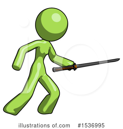 Royalty-Free (RF) Green Design Mascot Clipart Illustration by Leo Blanchette - Stock Sample #1536995