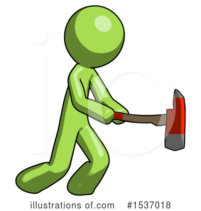 Royalty-Free (RF) Green Design Mascot Clipart Illustration by Leo Blanchette - Stock Sample #1537018