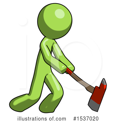 Royalty-Free (RF) Green Design Mascot Clipart Illustration by Leo Blanchette - Stock Sample #1537020