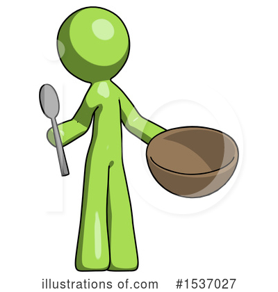 Royalty-Free (RF) Green Design Mascot Clipart Illustration by Leo Blanchette - Stock Sample #1537027