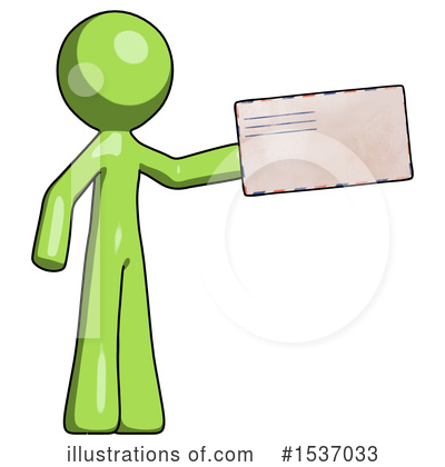 Royalty-Free (RF) Green Design Mascot Clipart Illustration by Leo Blanchette - Stock Sample #1537033