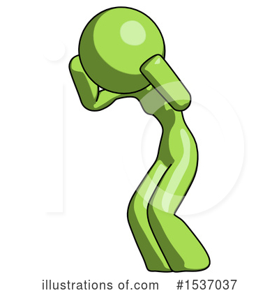 Royalty-Free (RF) Green Design Mascot Clipart Illustration by Leo Blanchette - Stock Sample #1537037