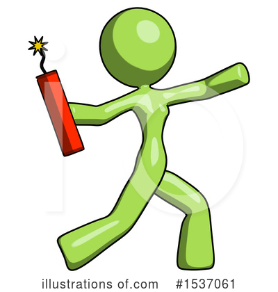 Royalty-Free (RF) Green Design Mascot Clipart Illustration by Leo Blanchette - Stock Sample #1537061