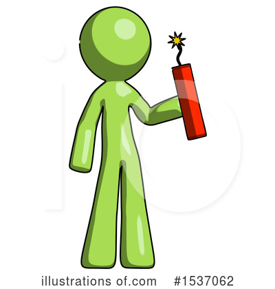 Royalty-Free (RF) Green Design Mascot Clipart Illustration by Leo Blanchette - Stock Sample #1537062