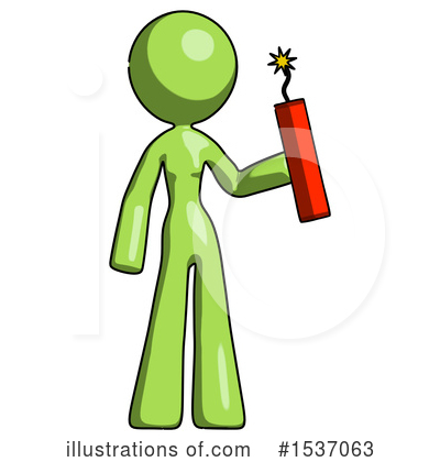 Royalty-Free (RF) Green Design Mascot Clipart Illustration by Leo Blanchette - Stock Sample #1537063