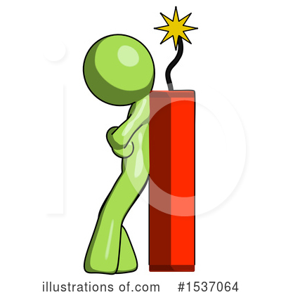 Royalty-Free (RF) Green Design Mascot Clipart Illustration by Leo Blanchette - Stock Sample #1537064