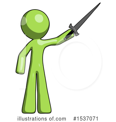 Royalty-Free (RF) Green Design Mascot Clipart Illustration by Leo Blanchette - Stock Sample #1537071