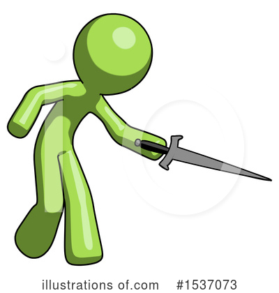 Royalty-Free (RF) Green Design Mascot Clipart Illustration by Leo Blanchette - Stock Sample #1537073
