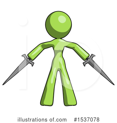 Royalty-Free (RF) Green Design Mascot Clipart Illustration by Leo Blanchette - Stock Sample #1537078