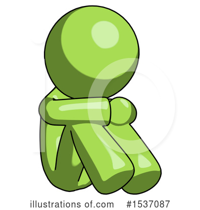 Royalty-Free (RF) Green Design Mascot Clipart Illustration by Leo Blanchette - Stock Sample #1537087