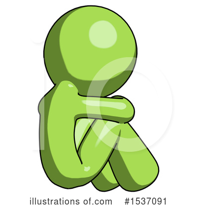 Royalty-Free (RF) Green Design Mascot Clipart Illustration by Leo Blanchette - Stock Sample #1537091