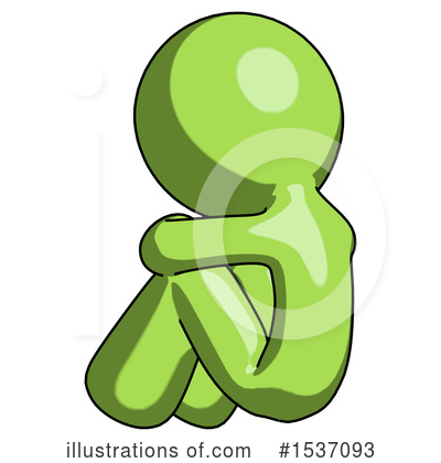 Royalty-Free (RF) Green Design Mascot Clipart Illustration by Leo Blanchette - Stock Sample #1537093