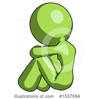 Royalty-Free (RF) Green Design Mascot Clipart Illustration by Leo Blanchette - Stock Sample #1537094