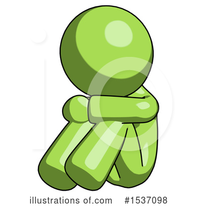 Royalty-Free (RF) Green Design Mascot Clipart Illustration by Leo Blanchette - Stock Sample #1537098