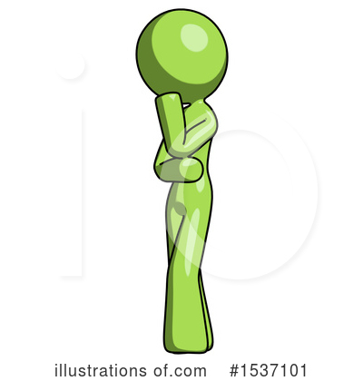 Royalty-Free (RF) Green Design Mascot Clipart Illustration by Leo Blanchette - Stock Sample #1537101