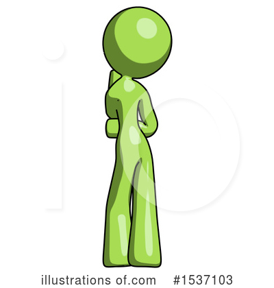 Royalty-Free (RF) Green Design Mascot Clipart Illustration by Leo Blanchette - Stock Sample #1537103