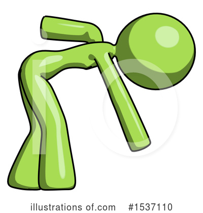 Royalty-Free (RF) Green Design Mascot Clipart Illustration by Leo Blanchette - Stock Sample #1537110