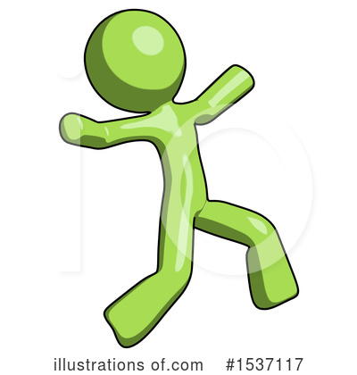 Royalty-Free (RF) Green Design Mascot Clipart Illustration by Leo Blanchette - Stock Sample #1537117