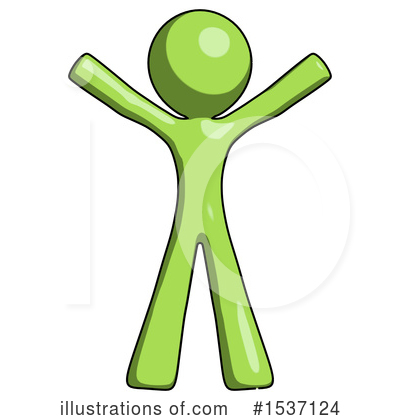 Royalty-Free (RF) Green Design Mascot Clipart Illustration by Leo Blanchette - Stock Sample #1537124