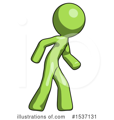 Royalty-Free (RF) Green Design Mascot Clipart Illustration by Leo Blanchette - Stock Sample #1537131