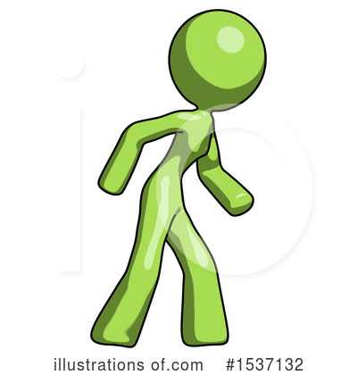 Royalty-Free (RF) Green Design Mascot Clipart Illustration by Leo Blanchette - Stock Sample #1537132