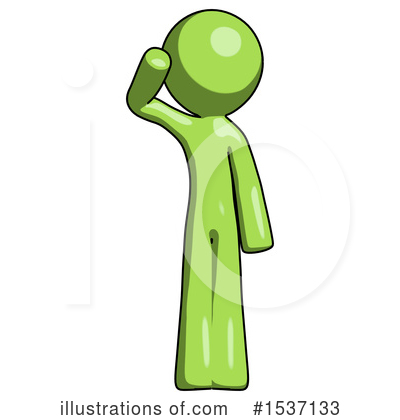 Royalty-Free (RF) Green Design Mascot Clipart Illustration by Leo Blanchette - Stock Sample #1537133