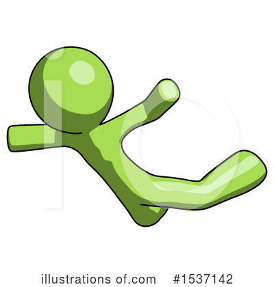 Royalty-Free (RF) Green Design Mascot Clipart Illustration by Leo Blanchette - Stock Sample #1537142