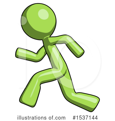 Royalty-Free (RF) Green Design Mascot Clipart Illustration by Leo Blanchette - Stock Sample #1537144