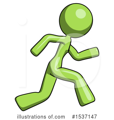 Royalty-Free (RF) Green Design Mascot Clipart Illustration by Leo Blanchette - Stock Sample #1537147