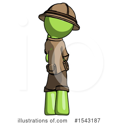 Royalty-Free (RF) Green Design Mascot Clipart Illustration by Leo Blanchette - Stock Sample #1543187