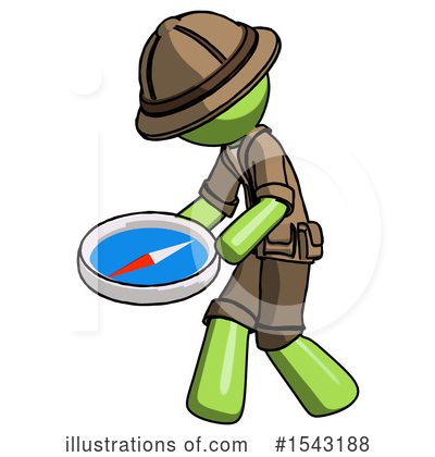 Royalty-Free (RF) Green Design Mascot Clipart Illustration by Leo Blanchette - Stock Sample #1543188