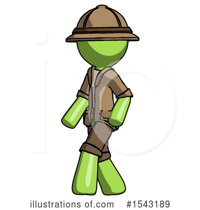 Royalty-Free (RF) Green Design Mascot Clipart Illustration by Leo Blanchette - Stock Sample #1543189