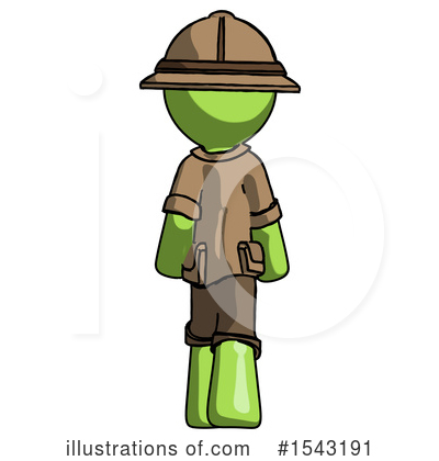 Royalty-Free (RF) Green Design Mascot Clipart Illustration by Leo Blanchette - Stock Sample #1543191