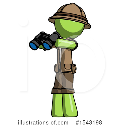 Royalty-Free (RF) Green Design Mascot Clipart Illustration by Leo Blanchette - Stock Sample #1543198