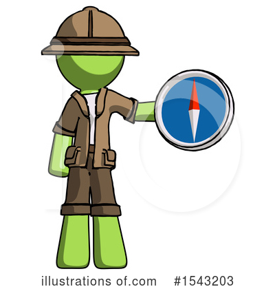 Royalty-Free (RF) Green Design Mascot Clipart Illustration by Leo Blanchette - Stock Sample #1543203