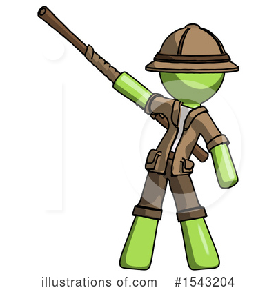 Royalty-Free (RF) Green Design Mascot Clipart Illustration by Leo Blanchette - Stock Sample #1543204