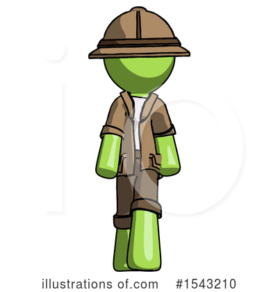 Royalty-Free (RF) Green Design Mascot Clipart Illustration by Leo Blanchette - Stock Sample #1543210