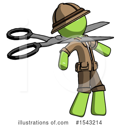 Royalty-Free (RF) Green Design Mascot Clipart Illustration by Leo Blanchette - Stock Sample #1543214