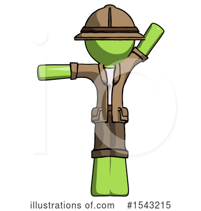 Royalty-Free (RF) Green Design Mascot Clipart Illustration by Leo Blanchette - Stock Sample #1543215