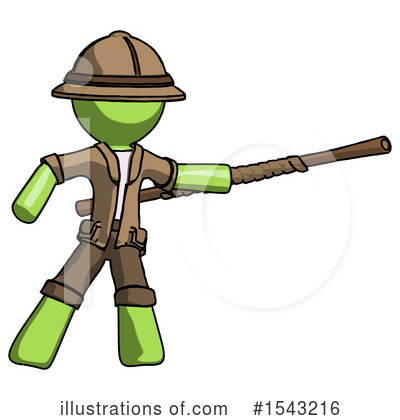 Royalty-Free (RF) Green Design Mascot Clipart Illustration by Leo Blanchette - Stock Sample #1543216