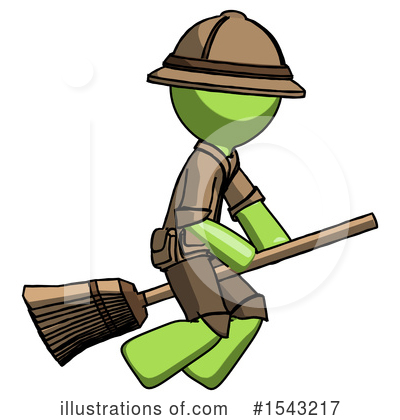Royalty-Free (RF) Green Design Mascot Clipart Illustration by Leo Blanchette - Stock Sample #1543217